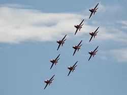 The Red Arrows at the 2015 Swanage Carnival - Ref: VS2538