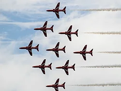 The Red Arrows at the 2015 Swanage Carnival - Ref: VS2539