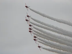 The Red Arrows at the 2015 Swanage Carnival - Ref: VS2545