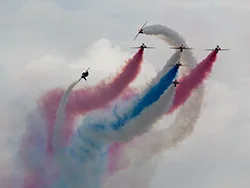 The Red Arrows at the 2015 Swanage Carnival - Ref: VS2549
