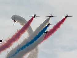 The Red Arrows at the 2015 Swanage Carnival - Ref: VS2550