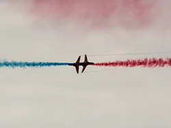 The Red Arrows at the 2015 Swanage Carnival - Ref: VS2551