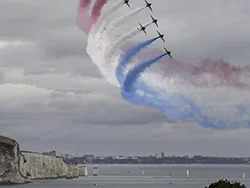 The Red Arrows at the 2015 Swanage Carnival - Ref: VS2554