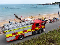 Click to view image Swanage Carnival Procession 2025 Fire Engine