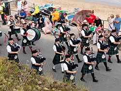 Click to view image Swanage Carnival Procession 2025 Ringwood Band