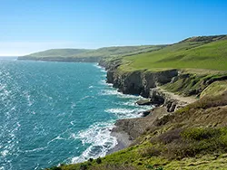 Dancing Ledge looking West towards St Aldhelms in the Virtual Swanage Gallery