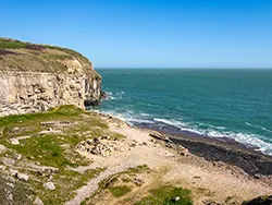 Click to view image Dancing Ledge on the Jurassic Coast in the spring