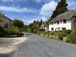 Click to view image Stone cottages at Church Knowle