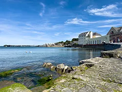 Stone Slipway looking across to Swanage Pier - Ref: VS2638