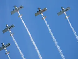 Team Raven air show over Swanage Bay in the Virtual Swanage Gallery
