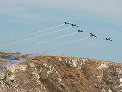 Team Raven air show over Swanage Bay in the Virtual Swanage Gallery