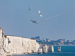 Team Raven air show over Ballard Down in the Virtual Swanage Gallery