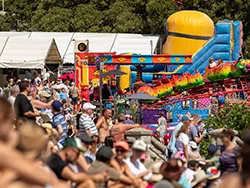 Click to view image Visitors waiting for the Air show at Carnival