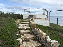 Click to view image Stone Steps to the WWII Bunker Viewing Platform