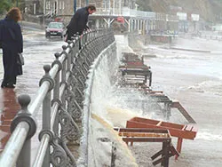 Click to view image Sea Front with water flowing over the edge