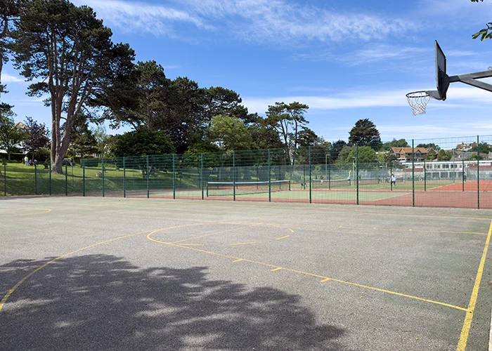 Tennis courts at Beach Gardens