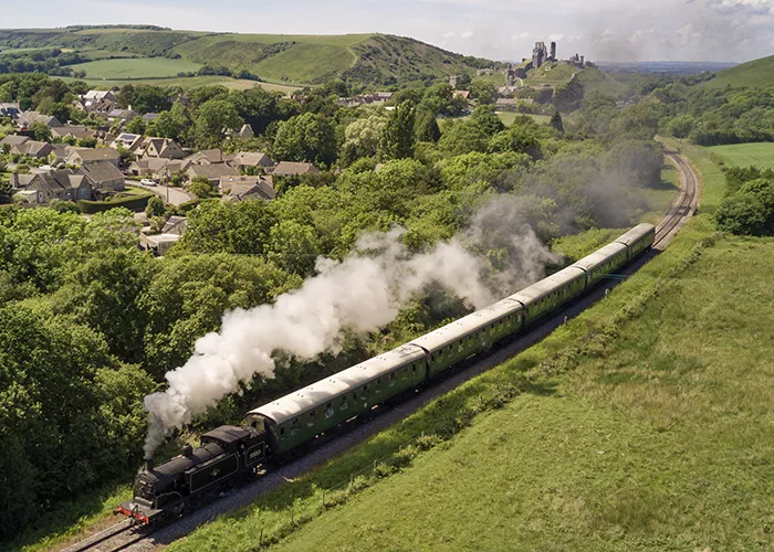 Corfe Castle train