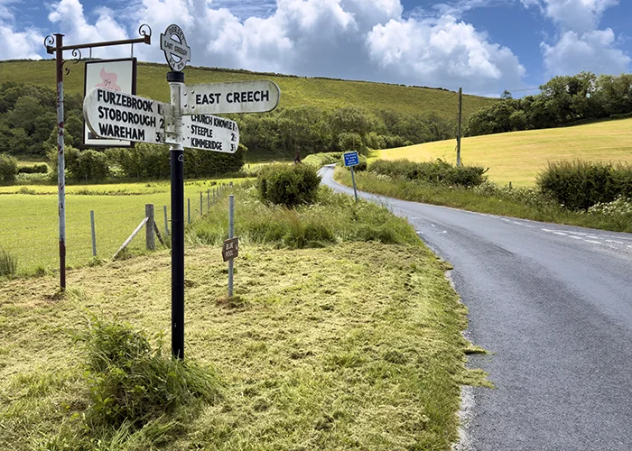 Signpost to East Creech