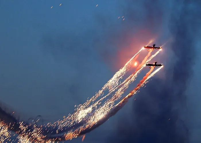 Air display at Swanage Carnival Week