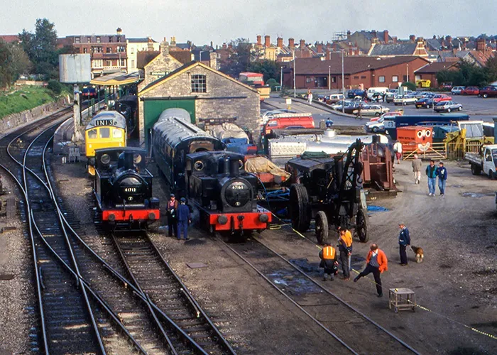 volunteers on Swanage railway