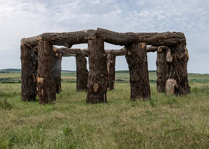 Wooden henge at Worth
