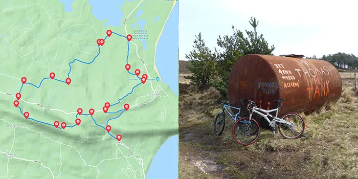 Map for Nine Barrow Down and Rempstone Forest