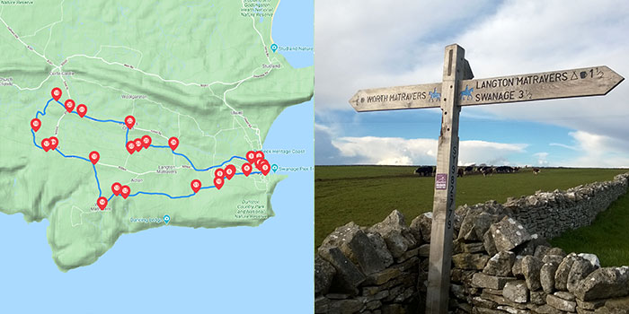 Map for Southern Purbeck Hills