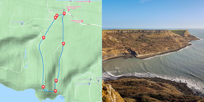 Chapmans Pool Walk, views of the Jurassic Coast
