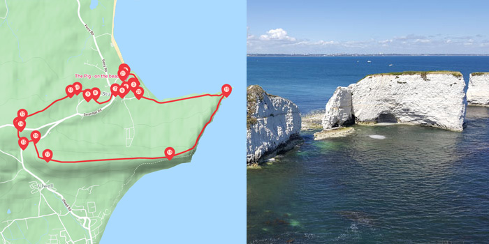 Studland To the Obelisk and Old Harry Walk